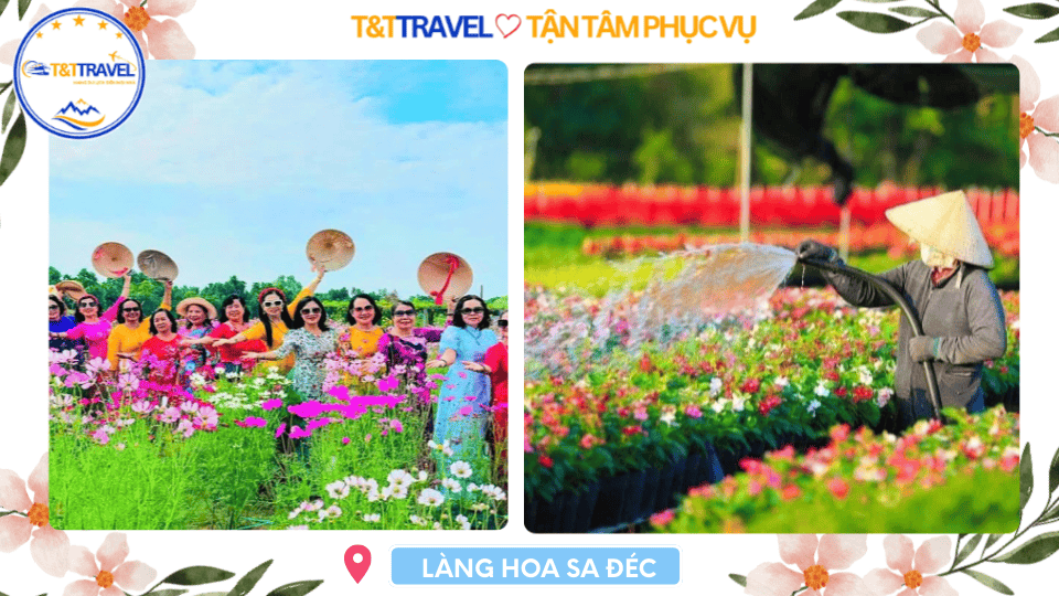 TOUR LÀNG HOA SA ĐÉC 1 NGÀY SIÊU TIẾT KIỆM 2026