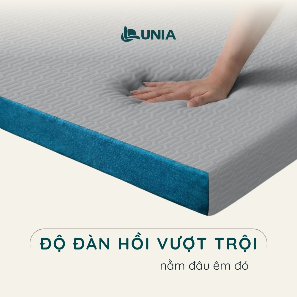 Nệm Foam Cao Cấp Lunia Cozy Moon | Nệm Foam Nguyên Khối Thoáng Khí 2 Mặt