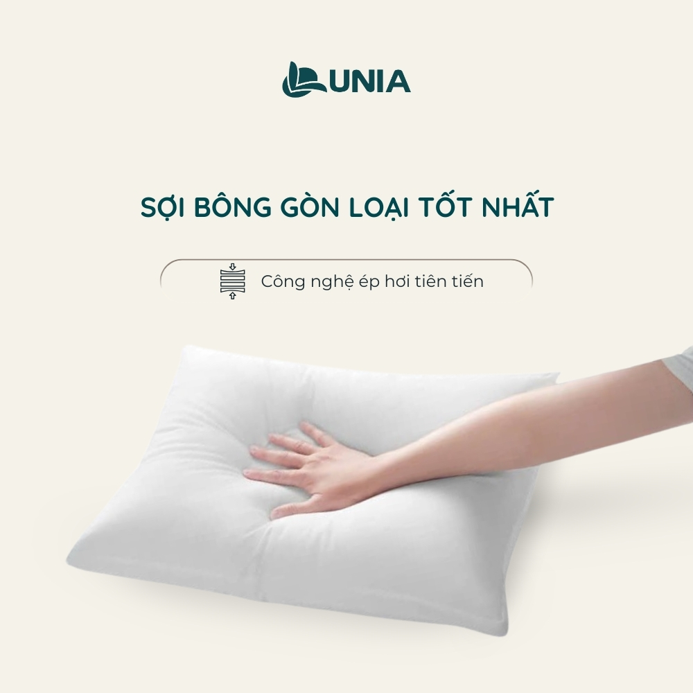 GỐI  BÔNG GÒN ÉP HƠI LUNIA