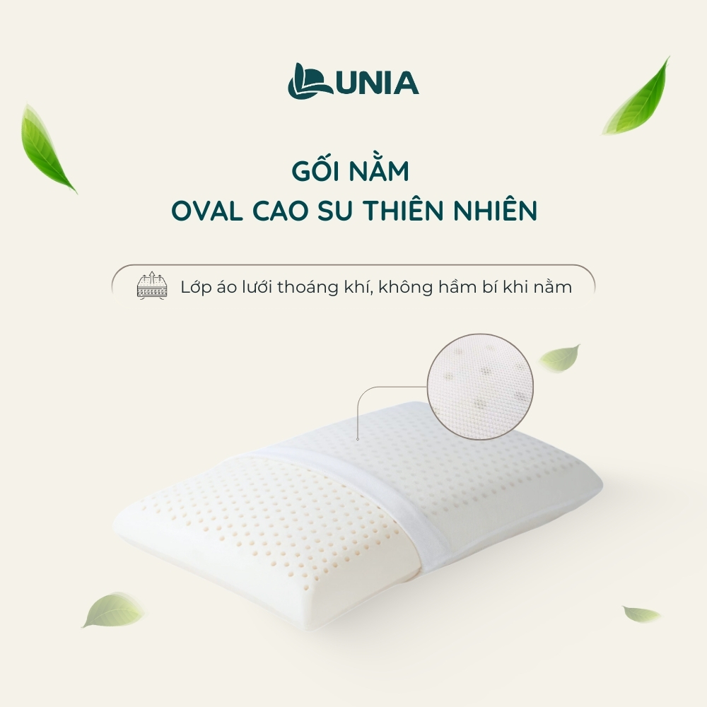 Gối cao su Oval