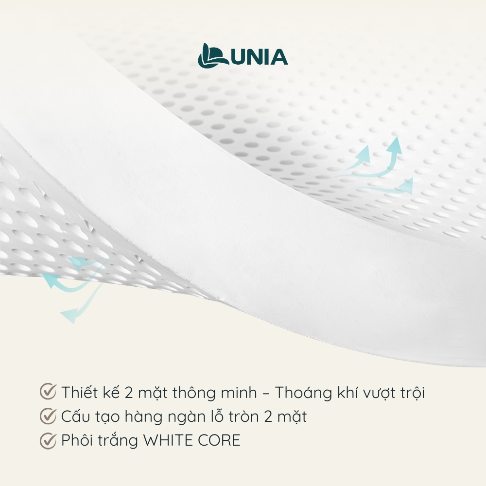 Nệm Foam Cao Cấp Lunia Cozy Moon | Nệm Foam Nguyên Khối Thoáng Khí 2 Mặt