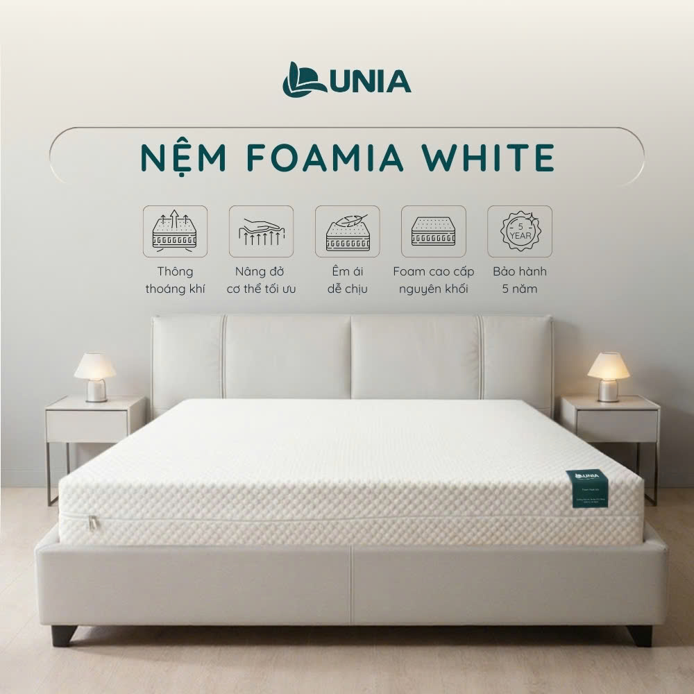 Nệm Foamia White