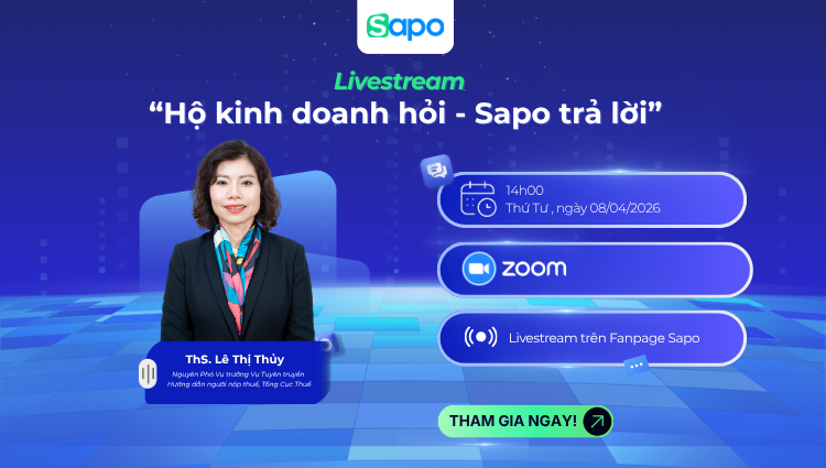 Sapo tổ chức livestream “Hộ kinh doanh hỏi - Sapo trả lời”
