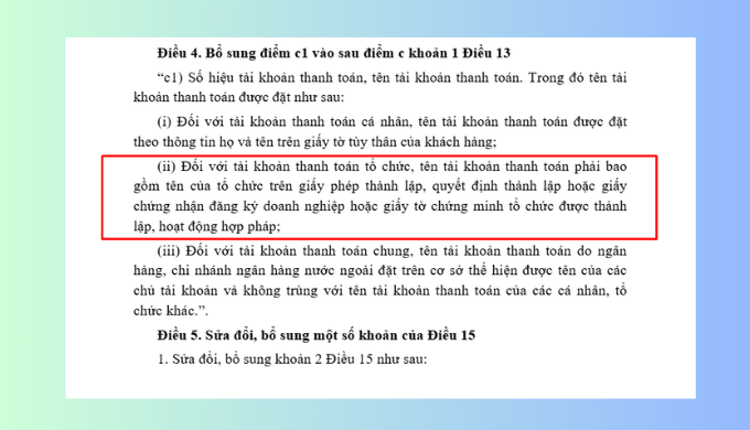 quy định tài khoản HKD
