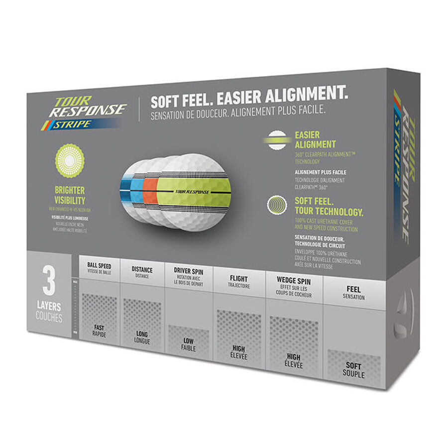 Bộ Bóng Golf Tour Response Stripe