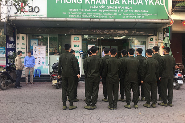 Khám sức khỏe định kỳ cho cán bộ chiến sỹ bộ tư lệnh cảnh vệ