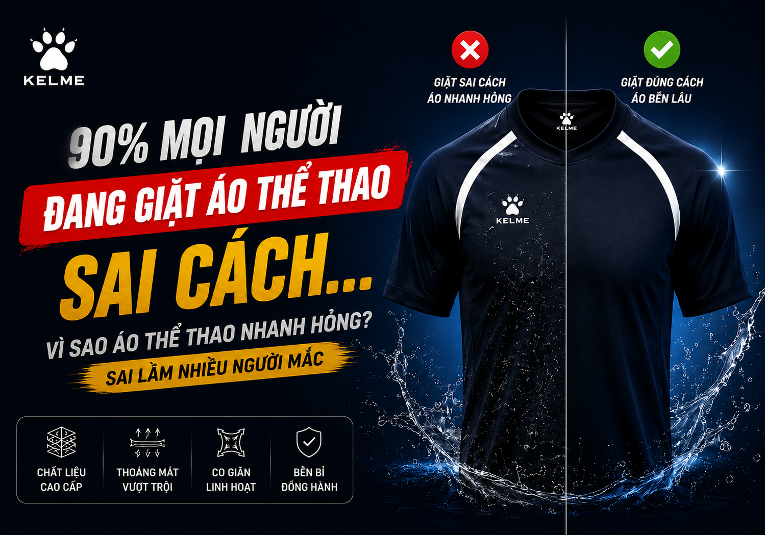 Cách Giặt Áo Thể Thao Đúng Cách – 5 Sai Lầm Khiến Áo Nhanh Hỏng