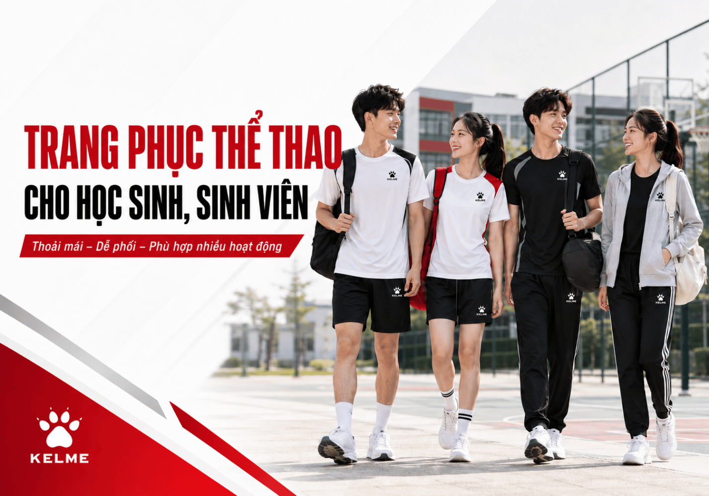 Gợi ý trang phục thể thao cho học sinh, sinh viên: Đẹp, thoải mái và dễ phối