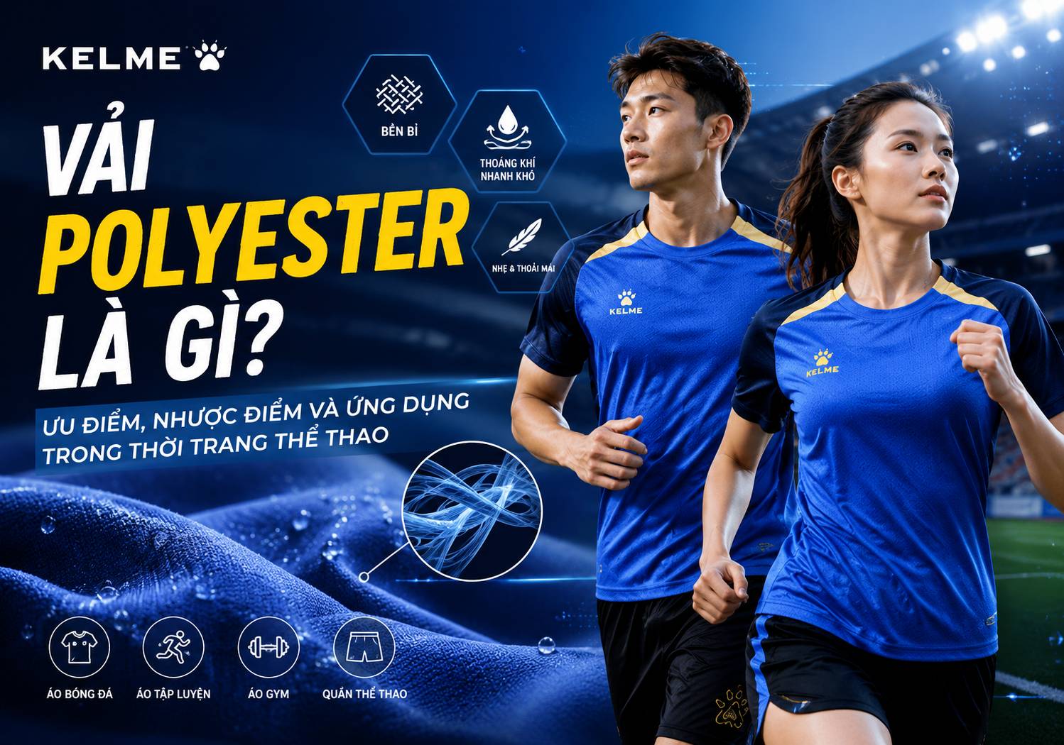Vải Polyester Là Gì? Ưu Điểm, Nhược Điểm Và Ứng Dụng Trong Thời Trang Thể Thao