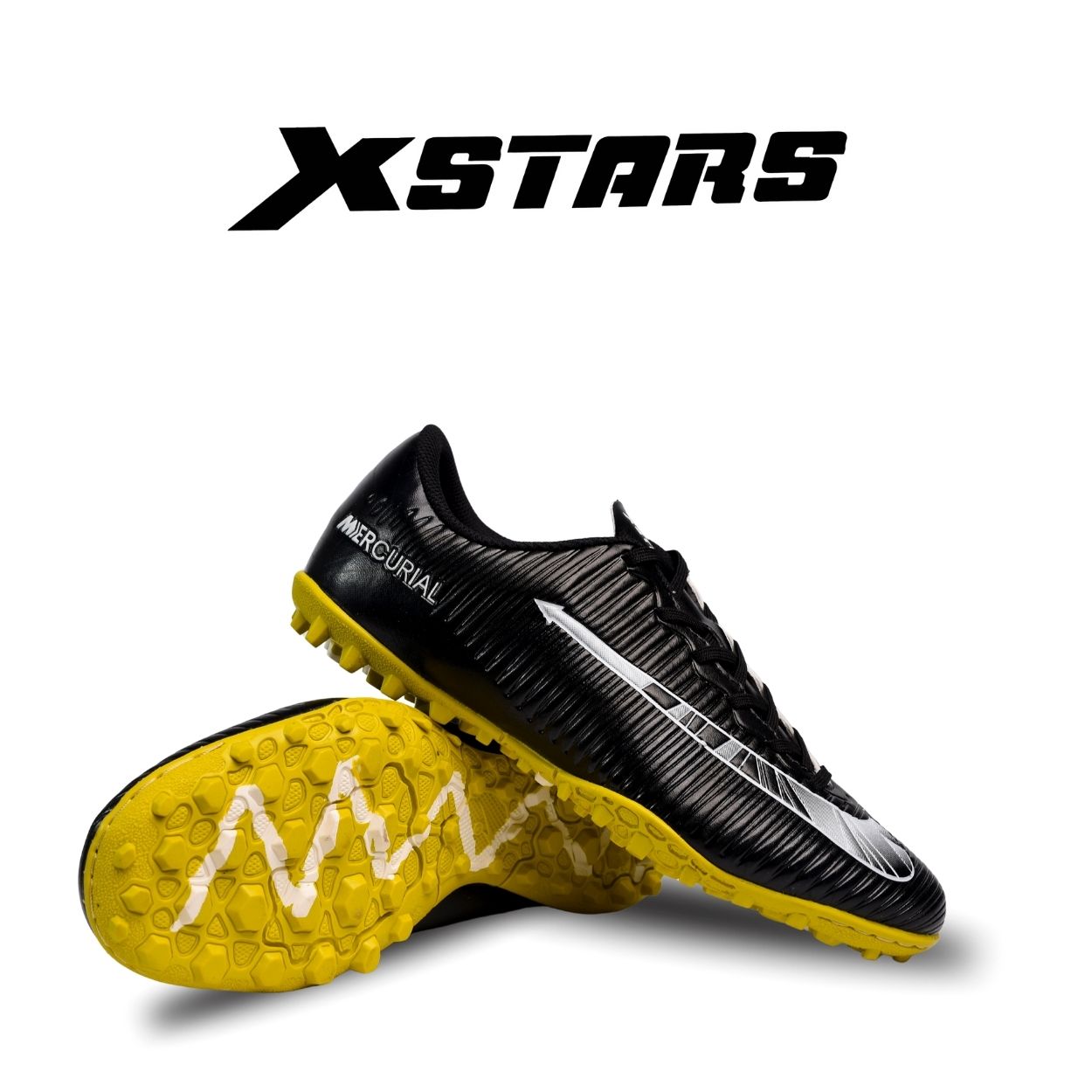 Giày bóng đá CR7 X-STARS Đen Vàng