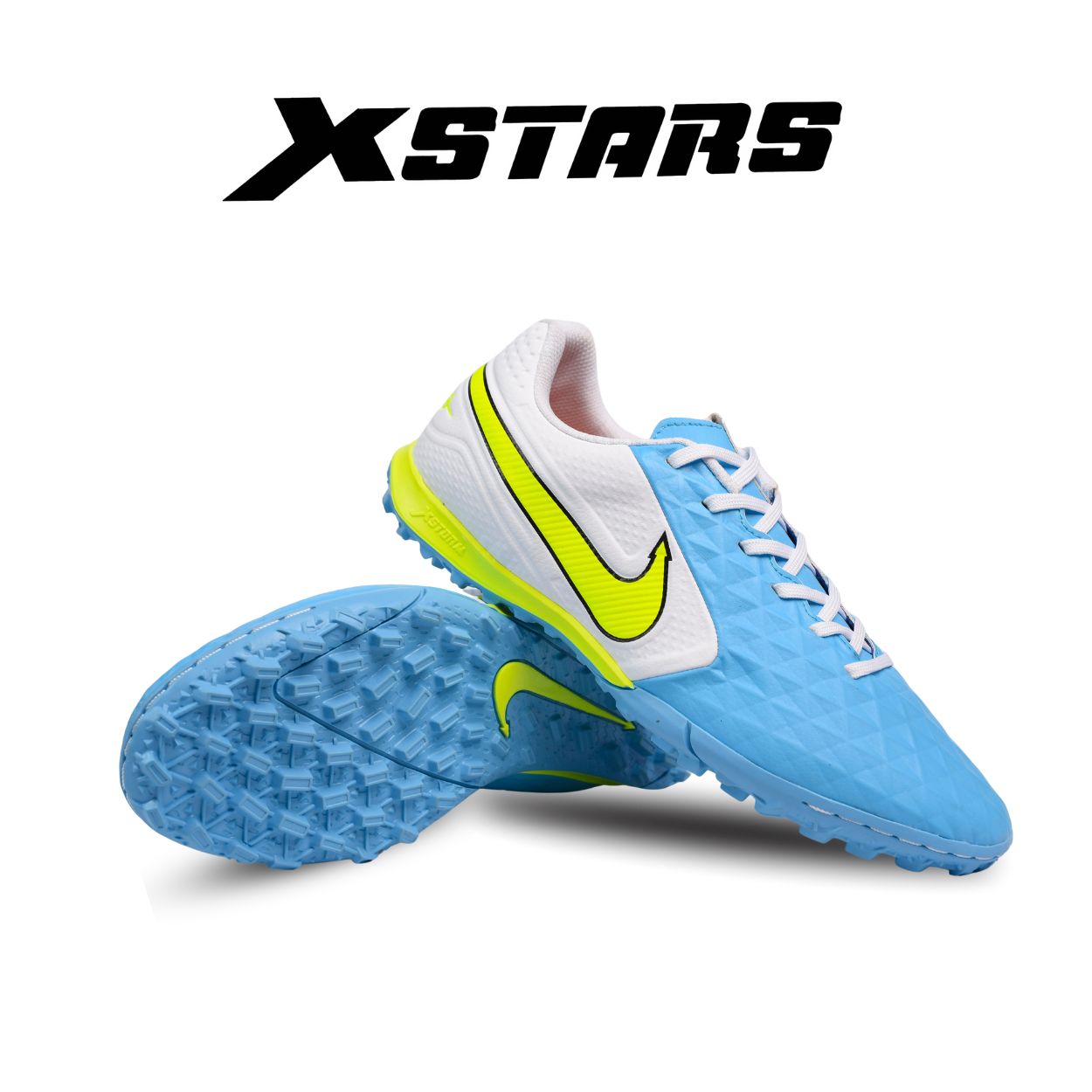 Giày đá banh Xstars Timepo 8 Xanh Trắng