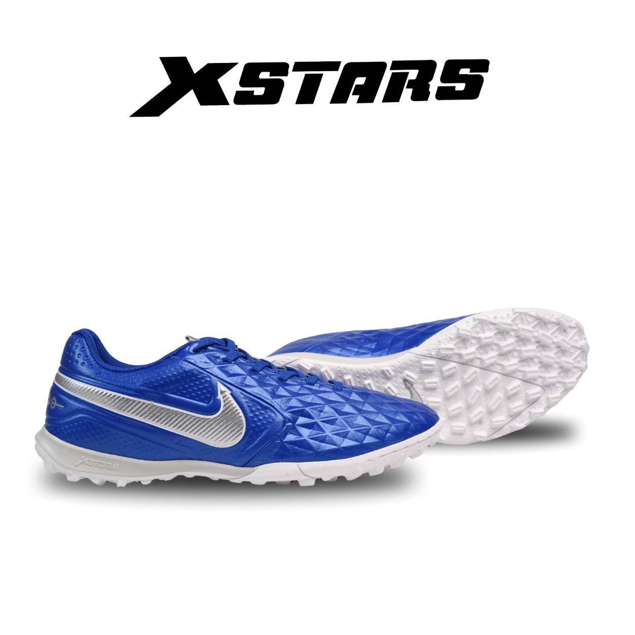 Giày đá bóng xstars Timepo 8 Xanh Bạc