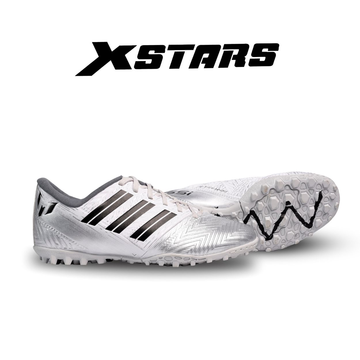 Giày đá bóng Messi Nemeziz màu bạc chính hãng XStars