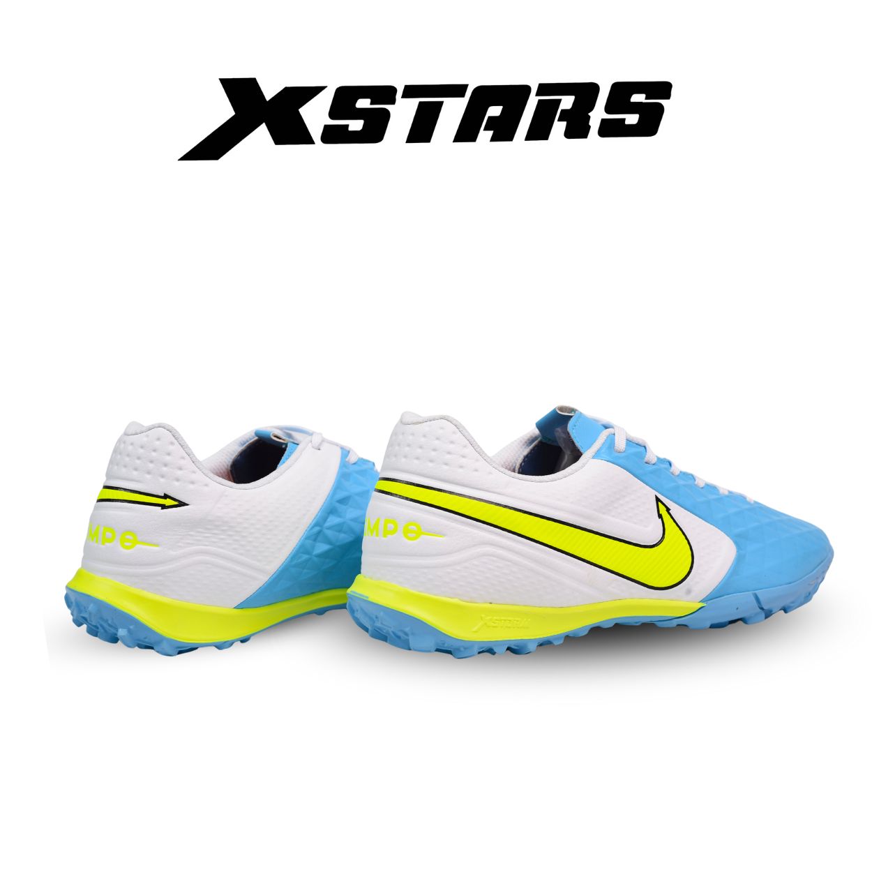 Giày đá banh Xstars Timepo 8 Xanh Trắng