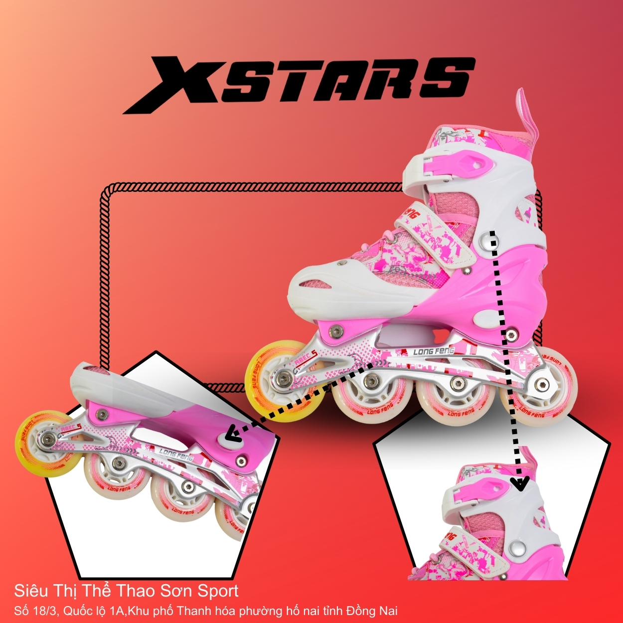 Giày Patin Trẻ Em Long Feng - XSTARS