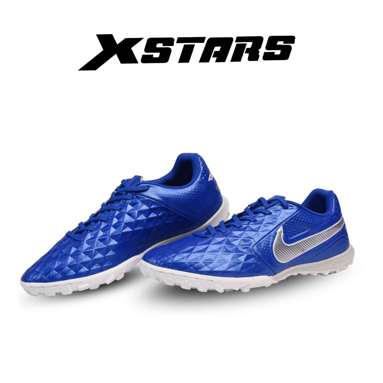 Giày đá bóng xstars Timepo 8 Xanh Bạc
