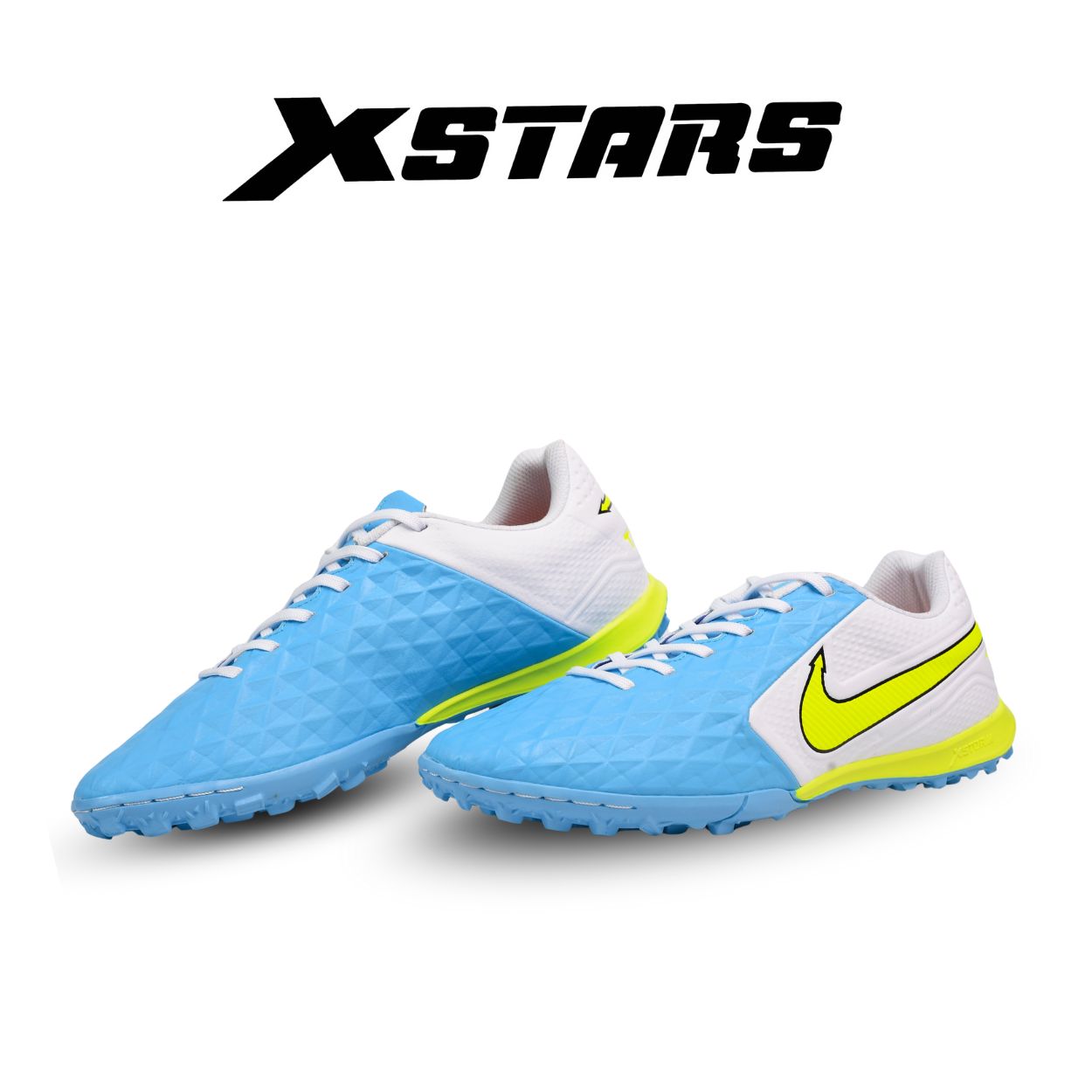 Giày đá banh Xstars Timepo 8 Xanh Trắng
