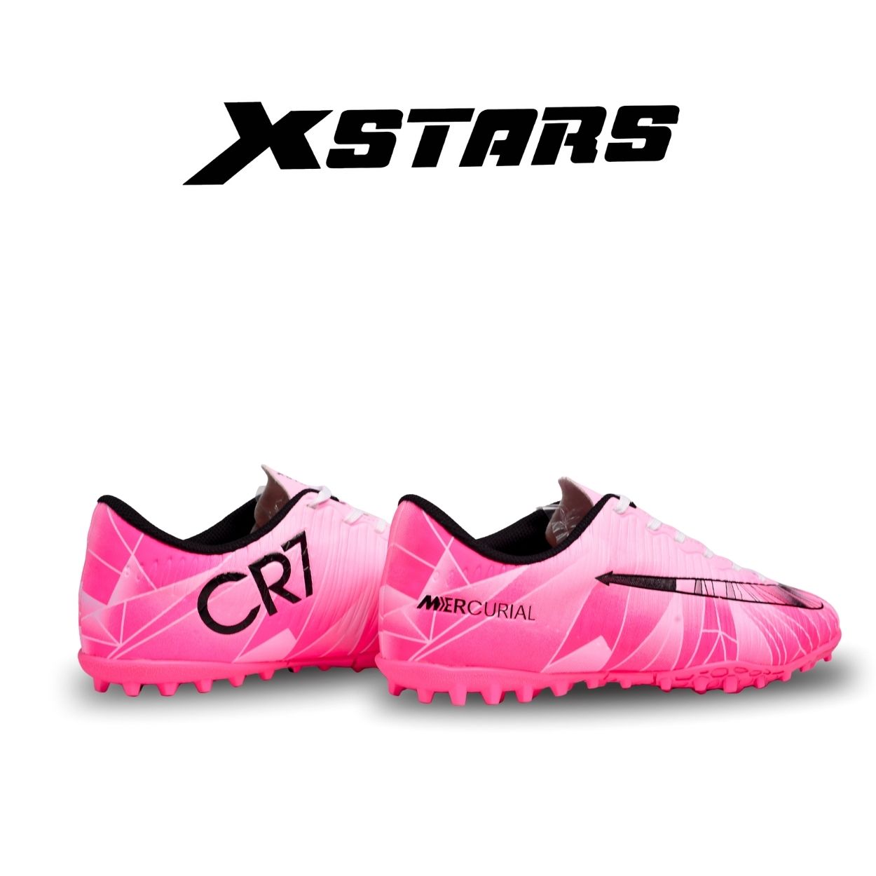 Giày đá banh X-STARS CR7 Hồng Trắng