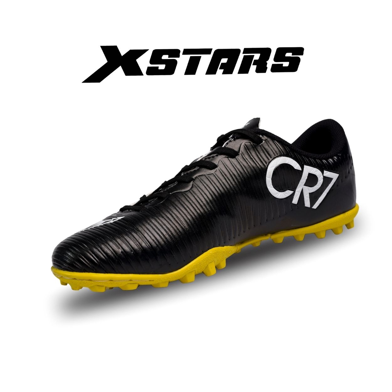 Giày bóng đá CR7 X-STARS Đen Vàng
