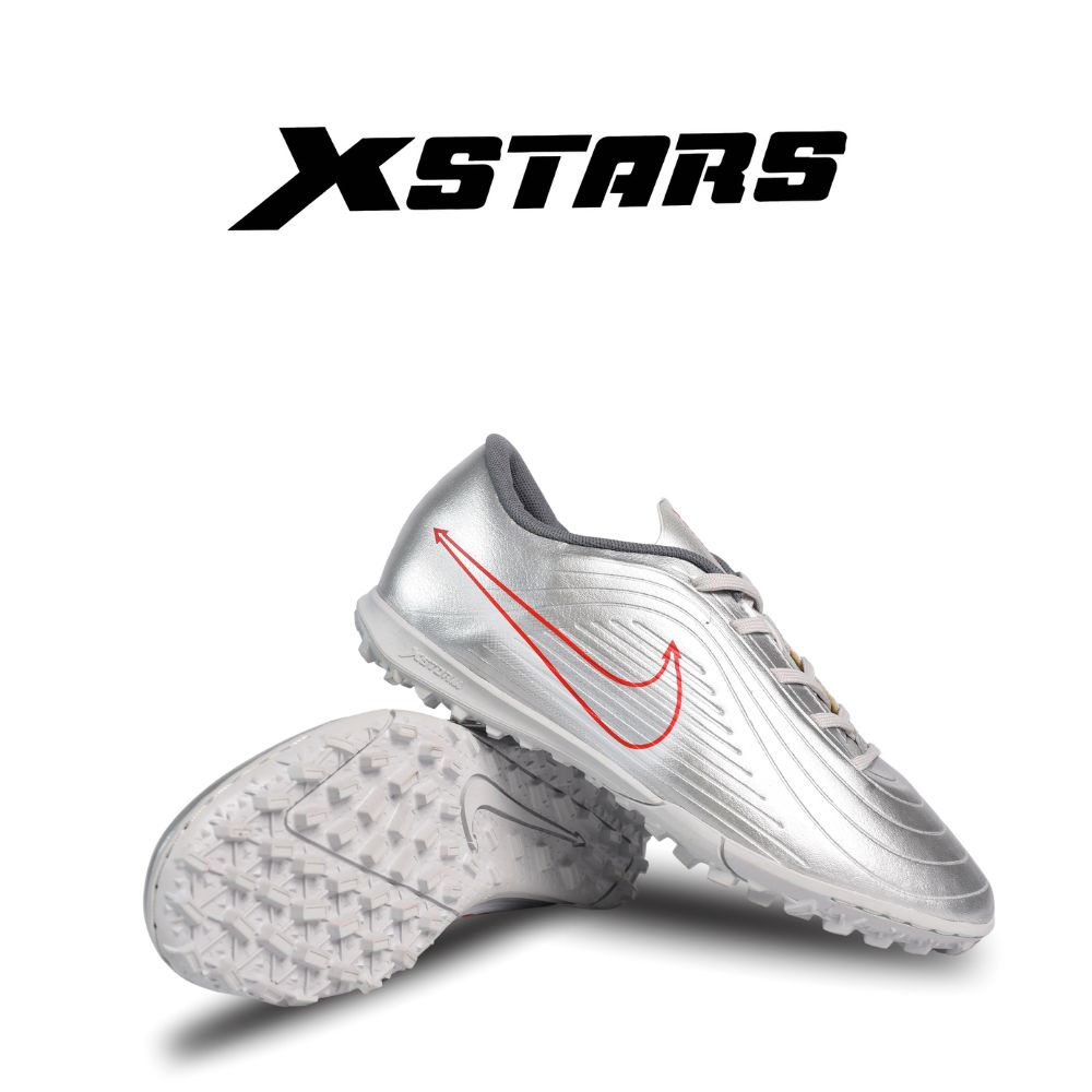 Giày đá banh trẻ em xstars timepo 2026 Bạc
