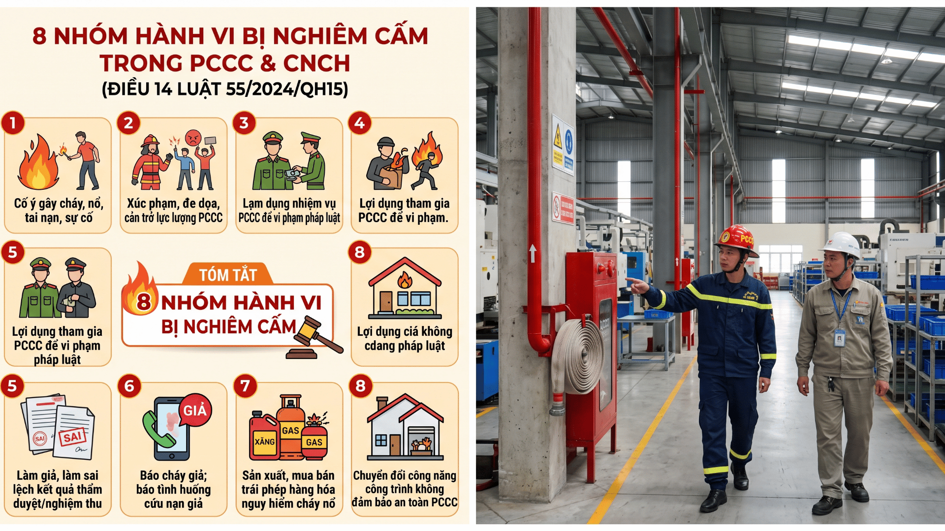Các Hành Vi Bị Nghiêm Cấm Về PCCC Theo Luật Mới Nhất