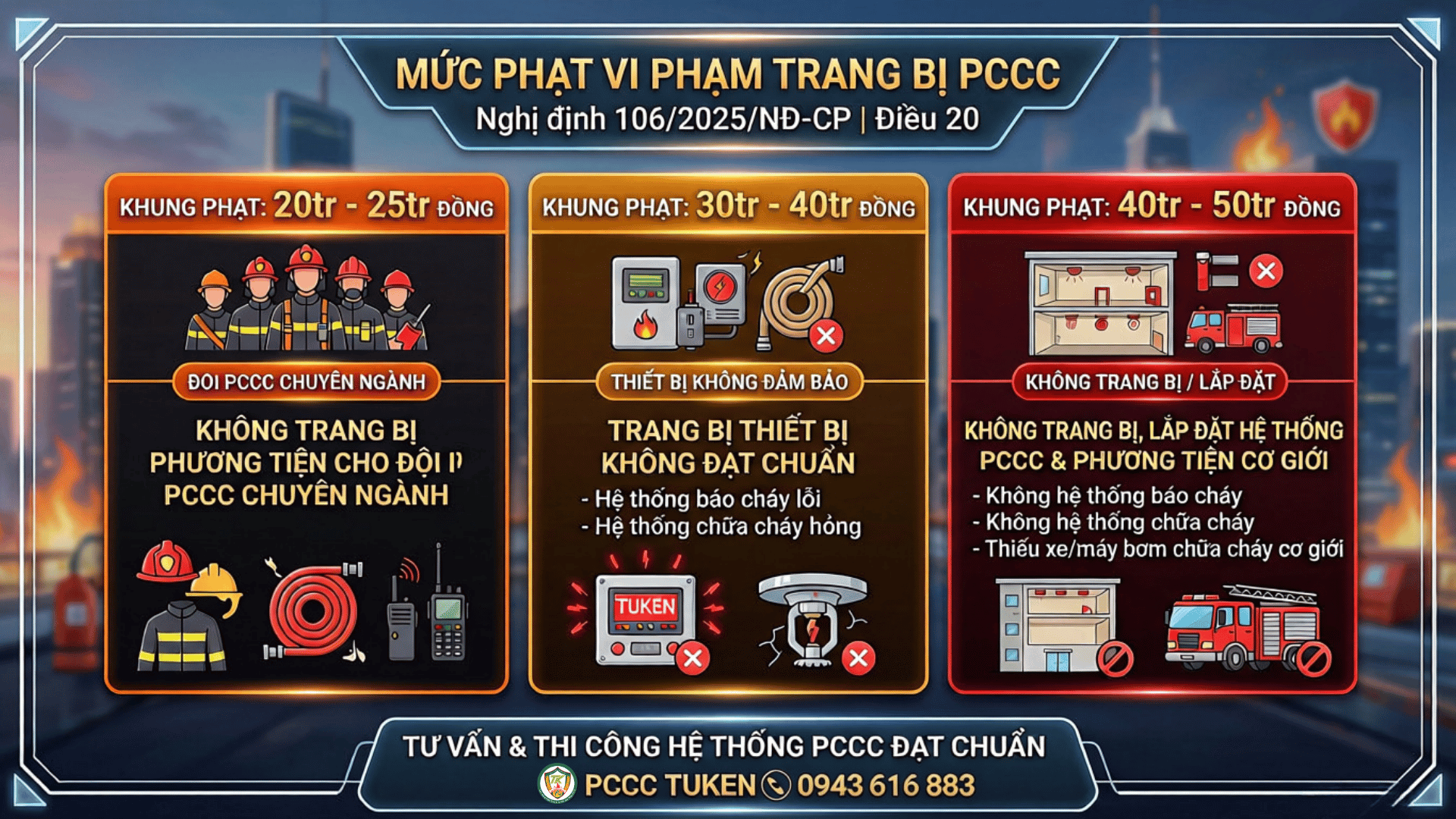 Mức Phạt Không Trang Bị Hệ Thống PCCC Mới Nhất Doanh Nghiệp Cần Biết