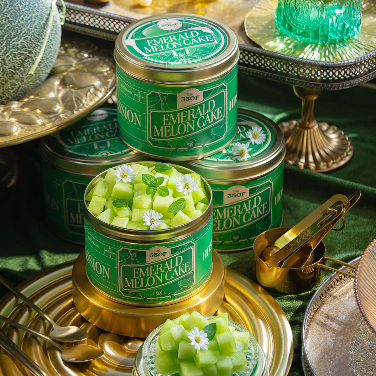 Emerald Melon Cake (10 Cm)