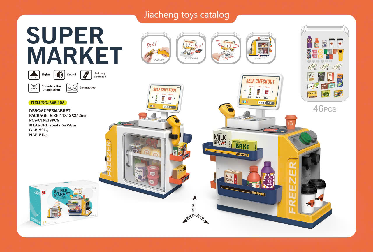 ĐCN - Quầy tính tiền siêu thị mini mã 668-125