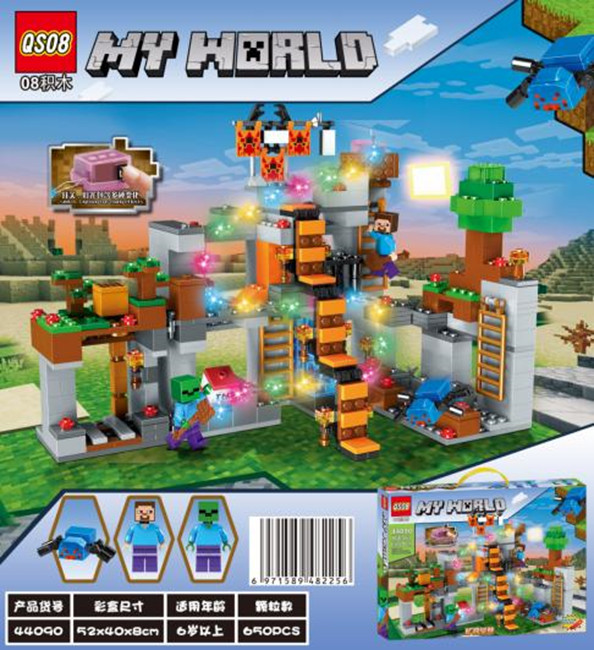 ĐCN - Bộ xếp hình Minecraft 3 650pcs mã 44090