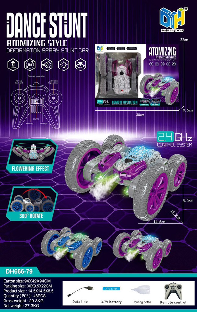 ĐCN - Xe điều khiển xoay 360 mã DH666-79