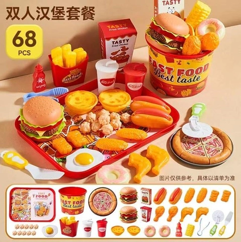 ĐCN - Set đồ ăn nhanh 68pcs mã 776-44