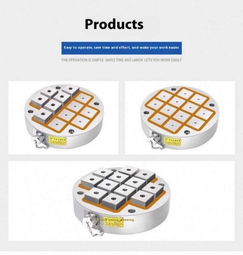 Bàn từ CNC trong sản xuất linh kiện chính xác.