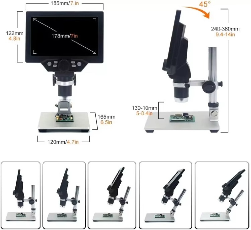 Kính hiển vi kỹ thuật số B1200 phóng đại chi tiết linh kiện