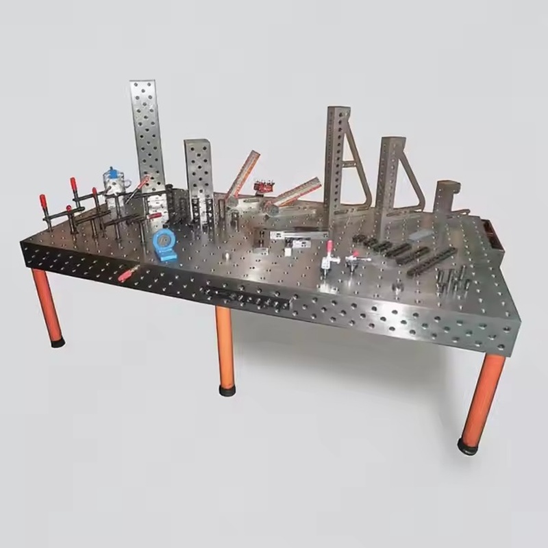 Bàn hàn 1500x1000mm đặt cố định trong xưởng hàn