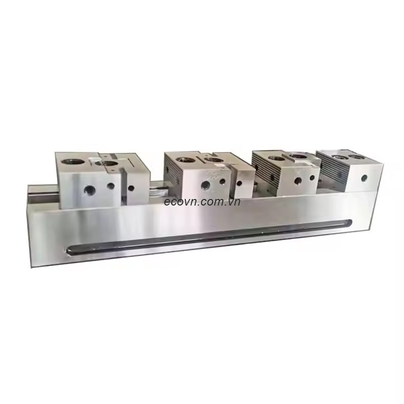 Ê tô cơ nhiều vị trí HT107-100×400 | Ê tô CNC kẹp nhiều phôi chính xác