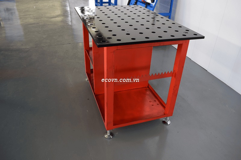 Bàn Hàn Gang 2D D16 1000×2000 – Giải Pháp Gá Hàn Chuẩn Xưởng Cơ Khí
