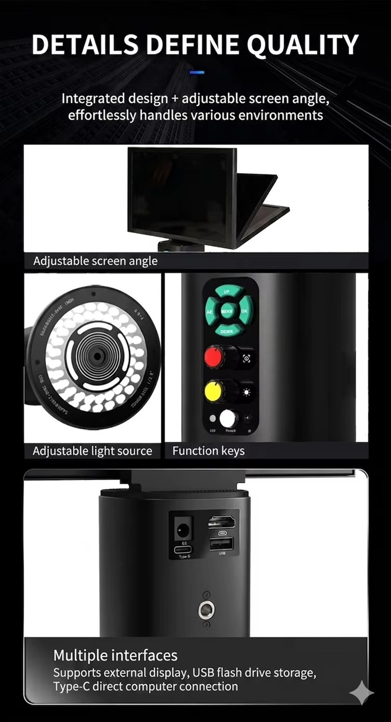 Kính hiển vi kỹ thuật số 4K màn hình 10.1 inch