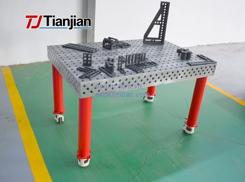 Bàn Gá Hàn Thép 3D D16 3000×1500mm Dùng Trong Cơ Khí Chính Xác