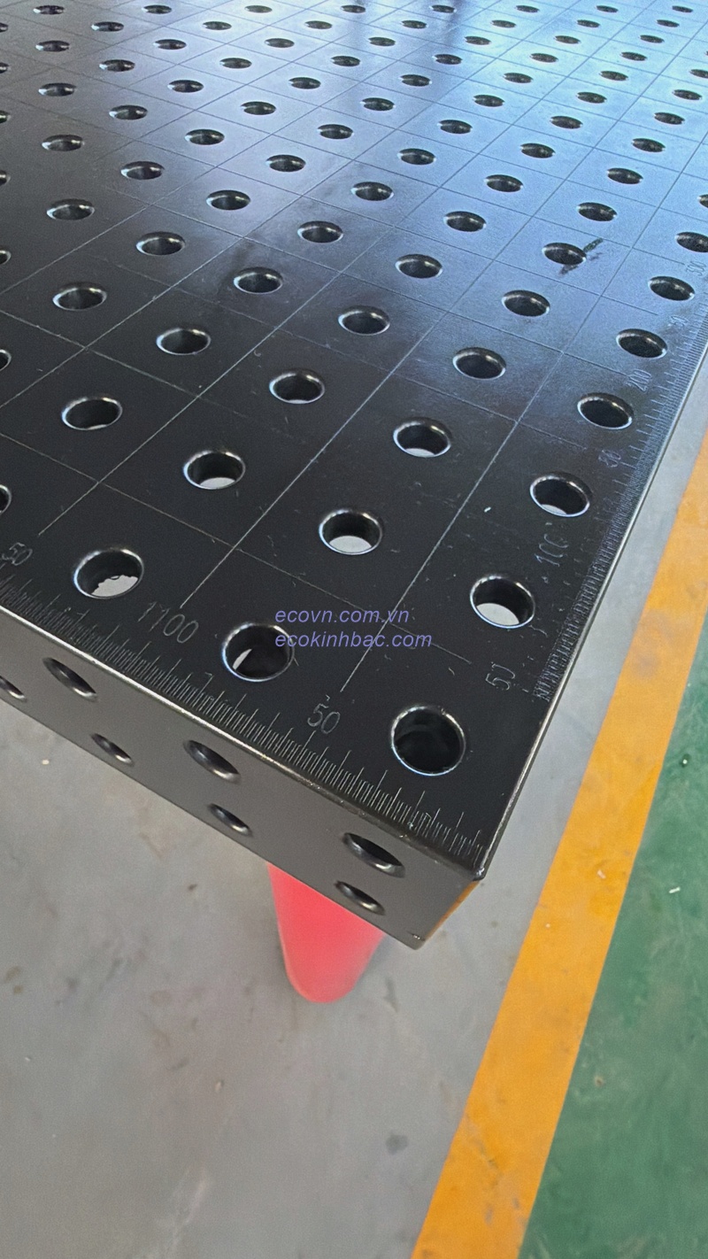 Bàn Gá Hàn Gang 3D D16 2000×1500mm Dùng Trong Cơ Khí Chính Xác