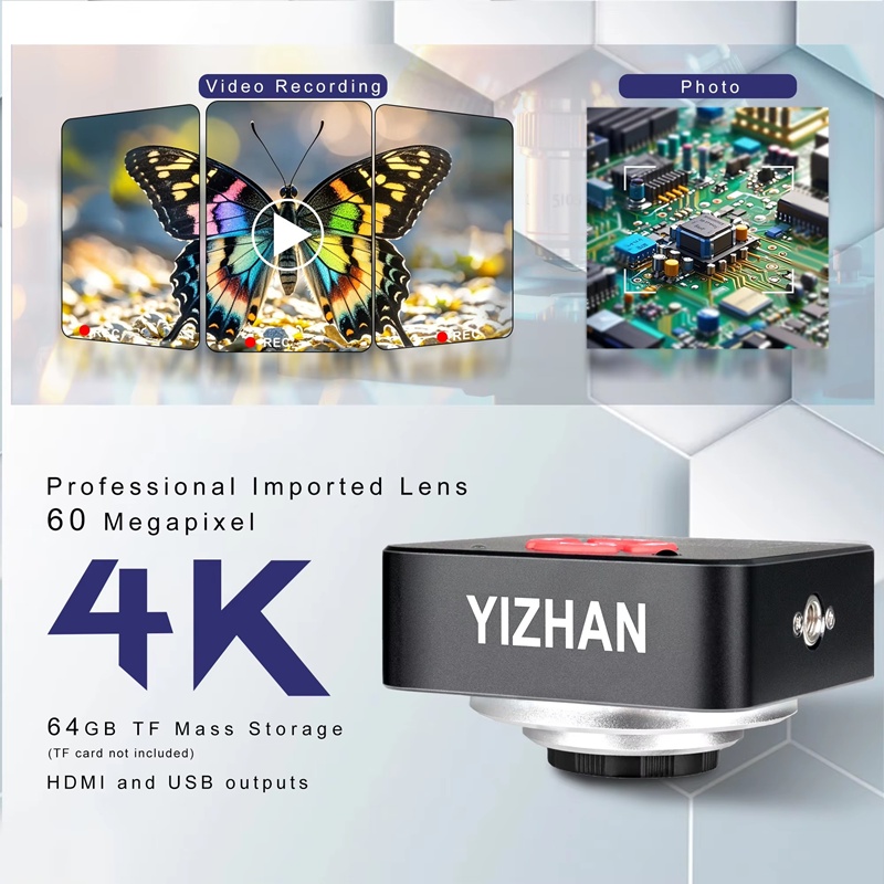 Kính hiển vi điện tử YIZHAN 60MP 4K USB 150X