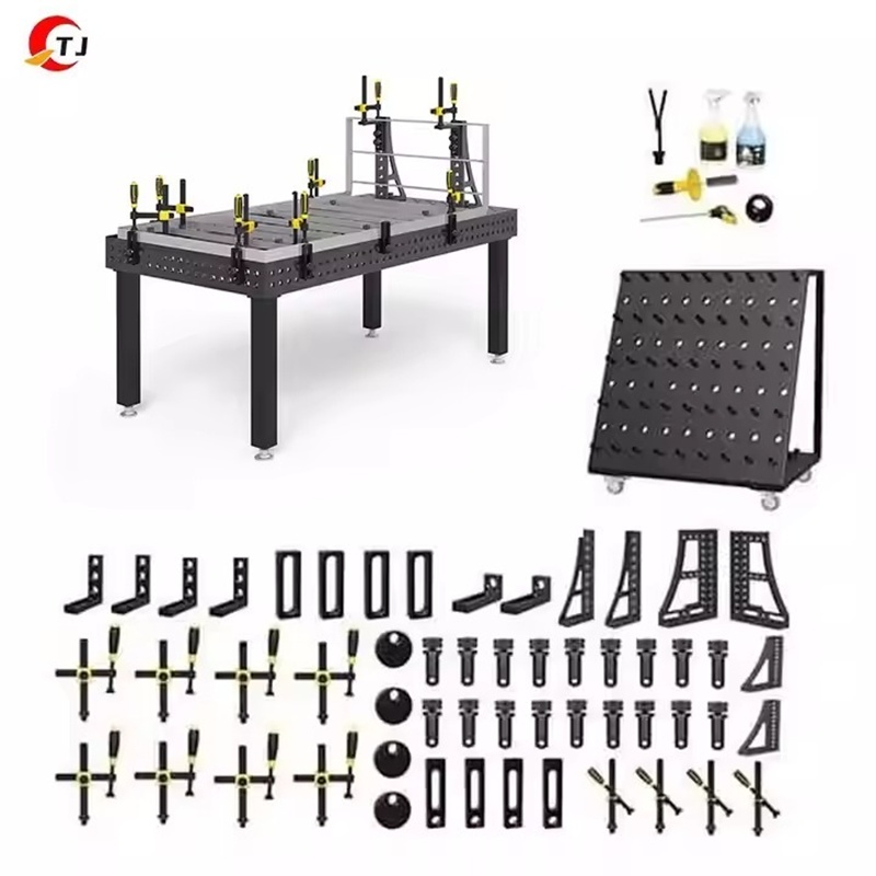 Bàn hàn kích thước 1000x1000mm dùng trong cơ khí chính xác.