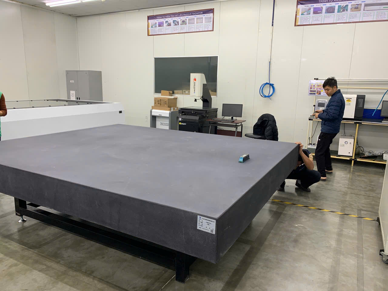 Bàn máp granite 3000×2500×250mm Grade 00