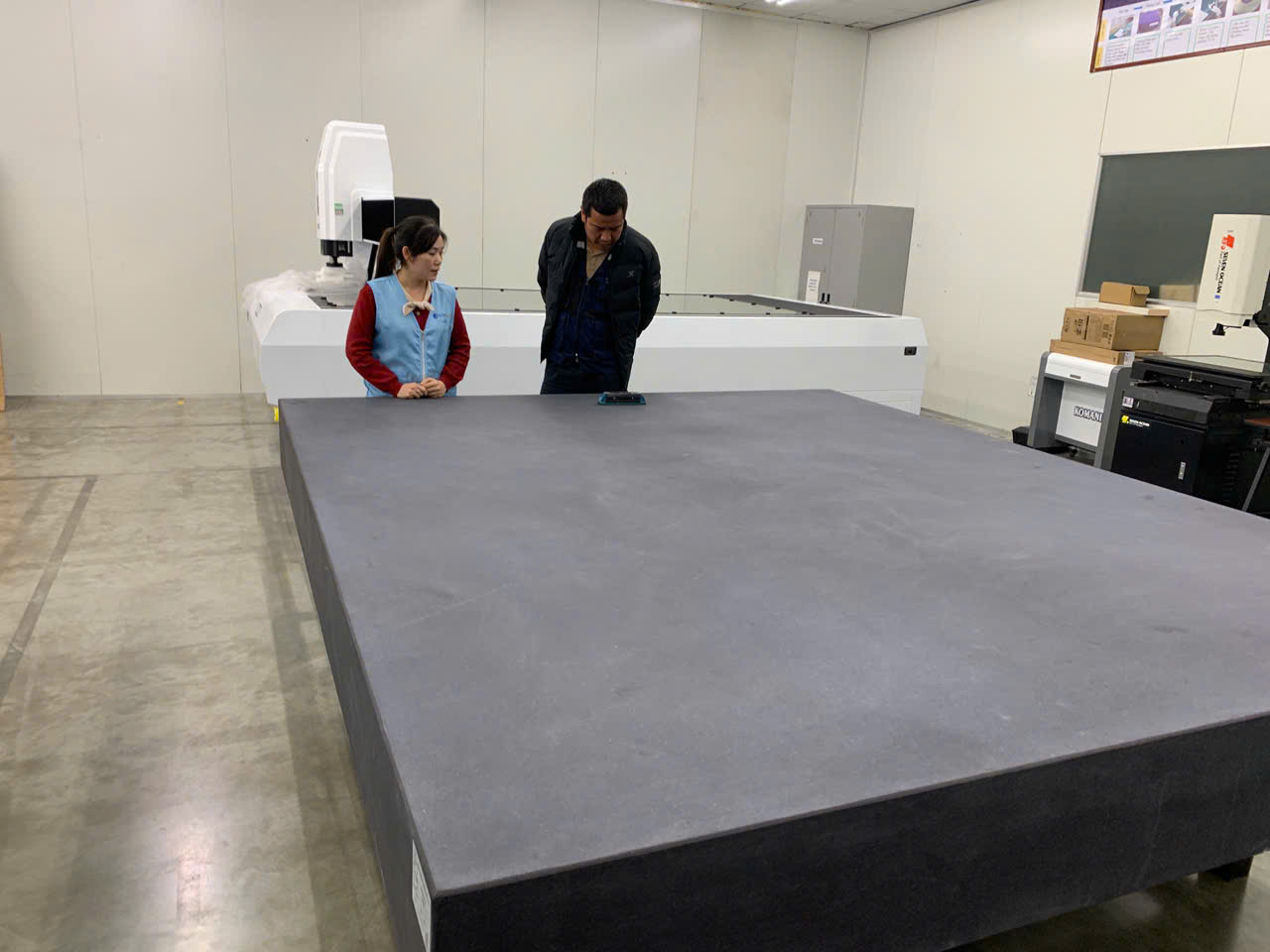 Bàn máp granite 3000×2500×250mm Grade 00
