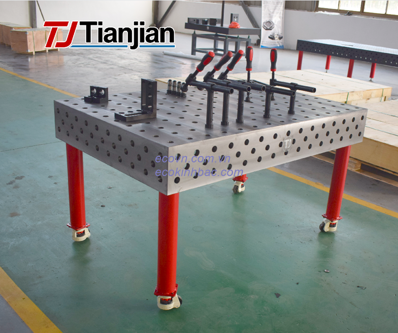 Bàn Gá Hàn Gang 3D D28 4000×2000mm Dùng Trong Cơ Khí Chính Xác