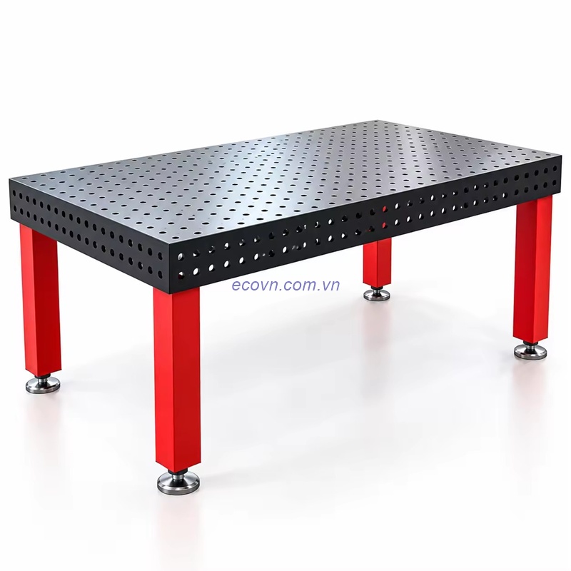Bàn Gá Hàn Thép 3D D16 2000×1000mm Dùng Trong Cơ Khí Chính Xác