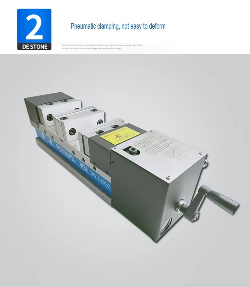 Ê tô khí nén DPV-5-80x2. Kẹp khí nén CNC độ chính xác cao 80x2