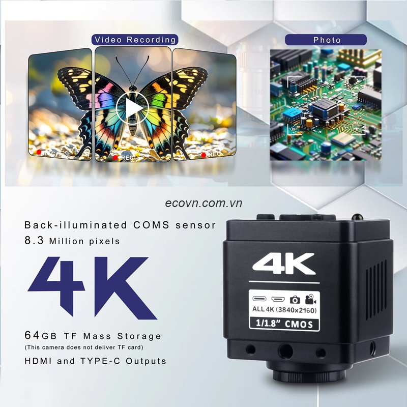 Kính hiển vi điện tử YIZHAN 4K 150X 8.29MP