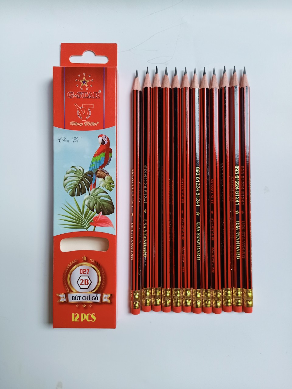 Bút chì đen 027 2B Gstar hộp 12 cây