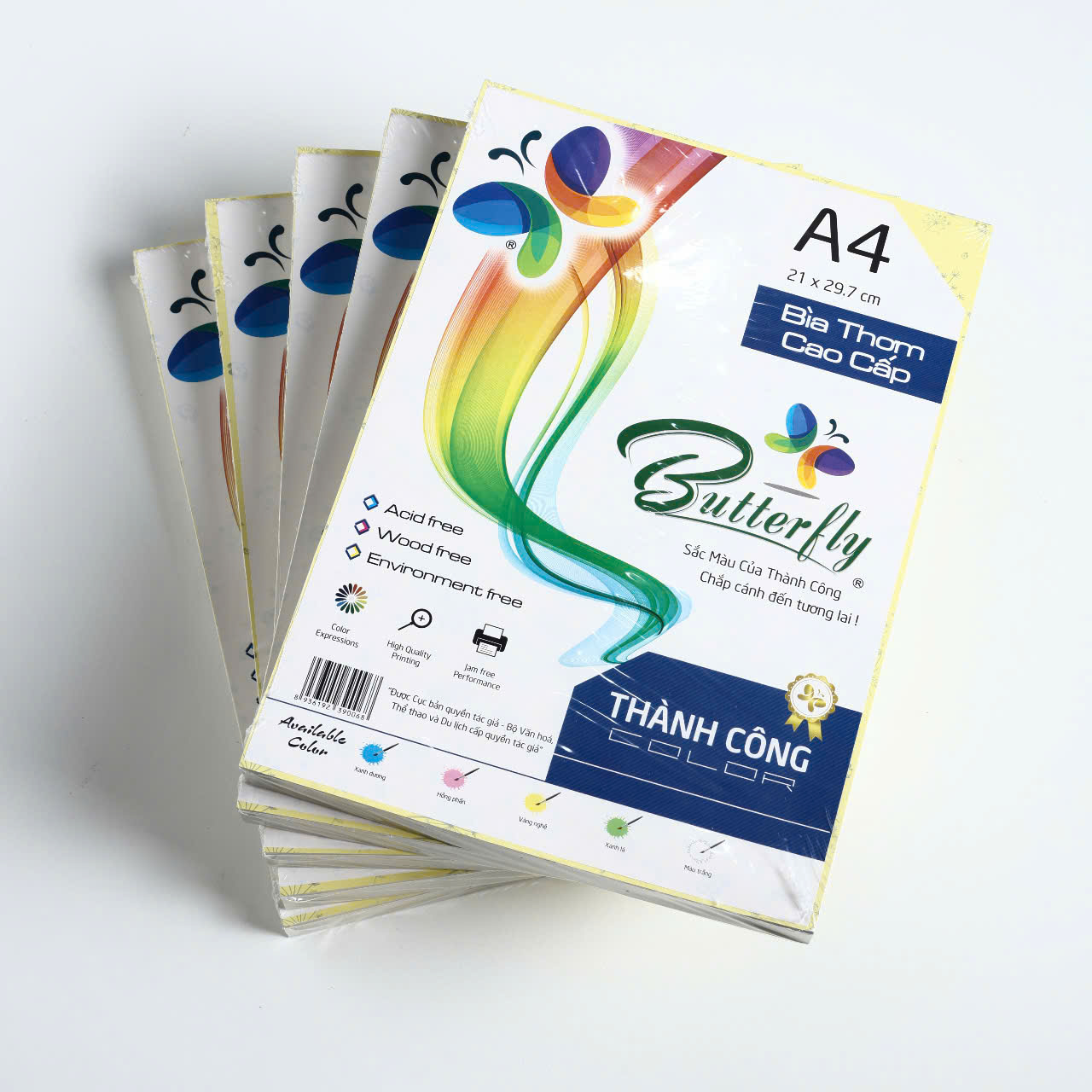 Bìa Thơm A4 Dày ĐL 160gsm Xấp 100 Tờ – Giấy bìa cao cấp cho hồ sơ và in ấn