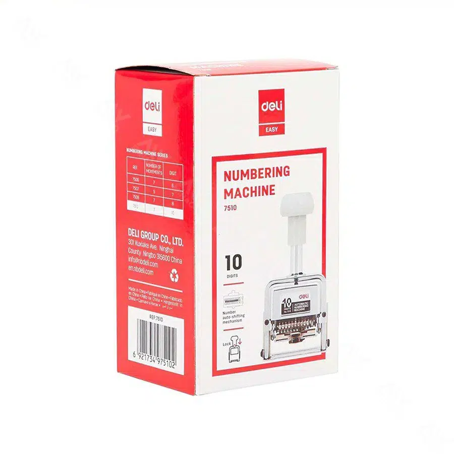 Máy đóng 10 số Deli 7510